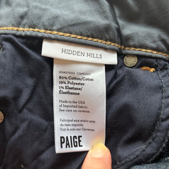 Sz26 PAIGE Hidden Hills High Rise Bootcup Jeans - Like New - Picture 12 of 15